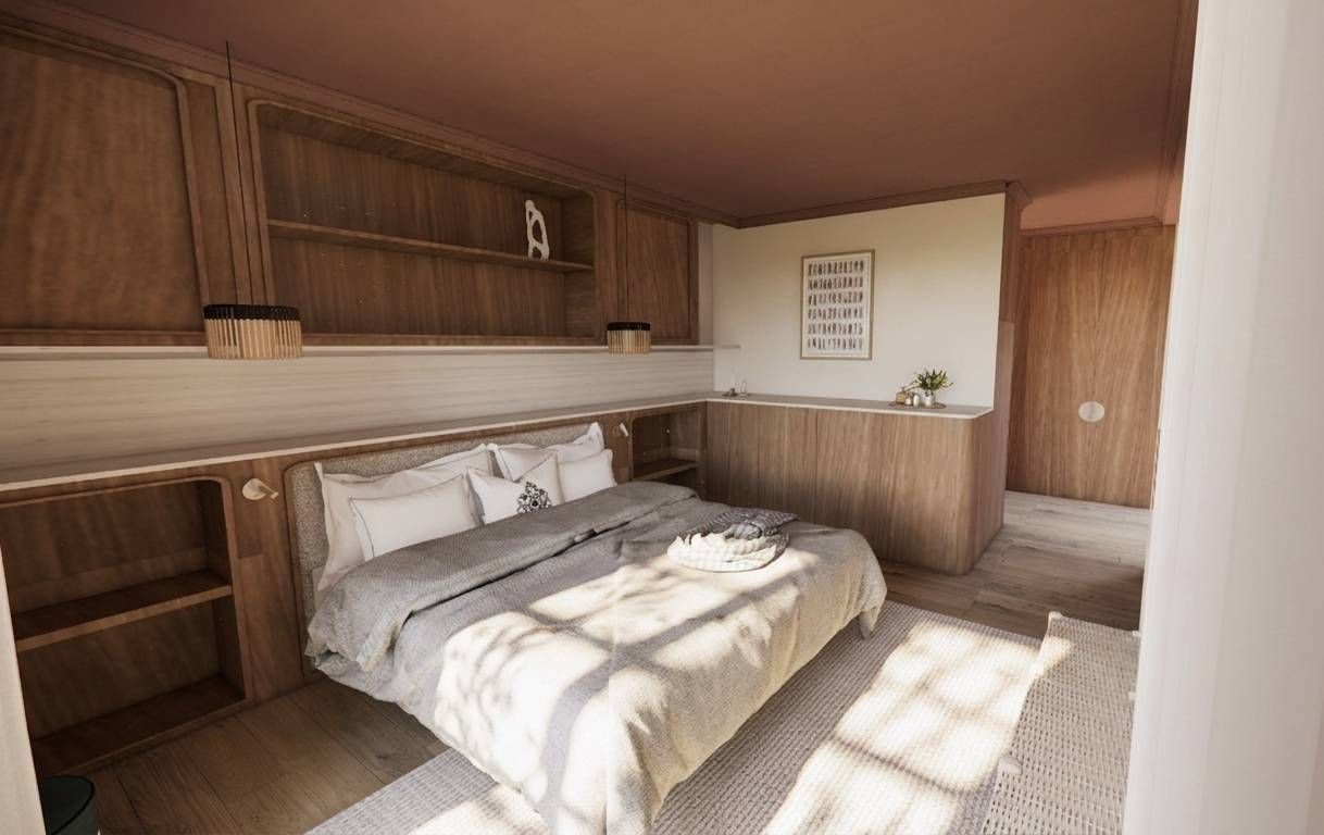 Rendu 3D - Chambre et menuiseries sur mesure