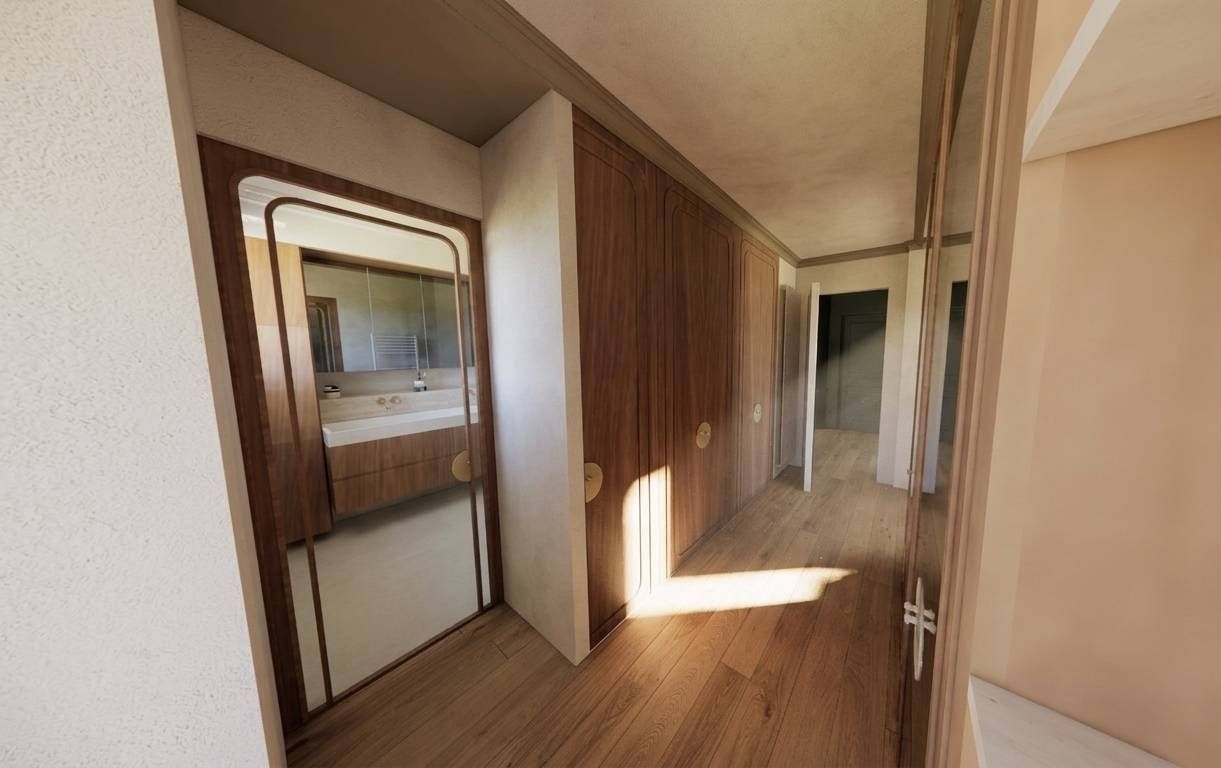 Rendu 3D - Couloir et miroir